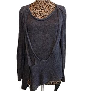 Edgy Linen Knit Top